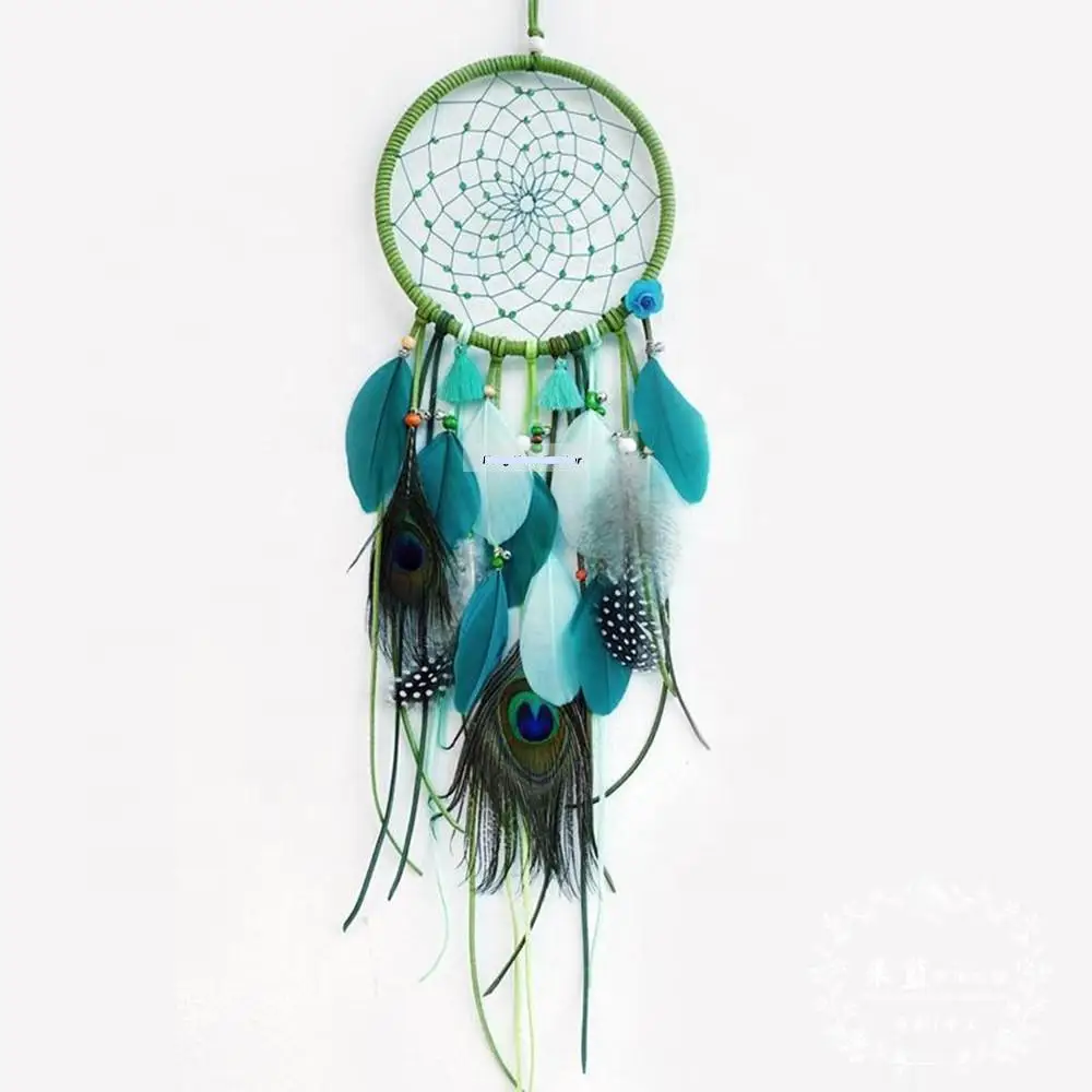 Wholesale Dream Catcher Feather Decoration-Handmade Traditional Wind Chimes Hanging Dreamcatcher