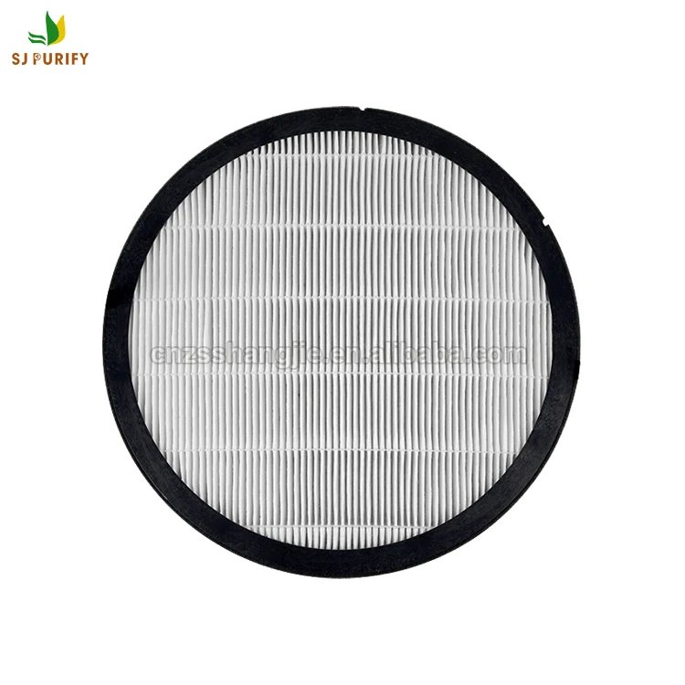 Customized high performance air purifier round activated carbon hepa filter