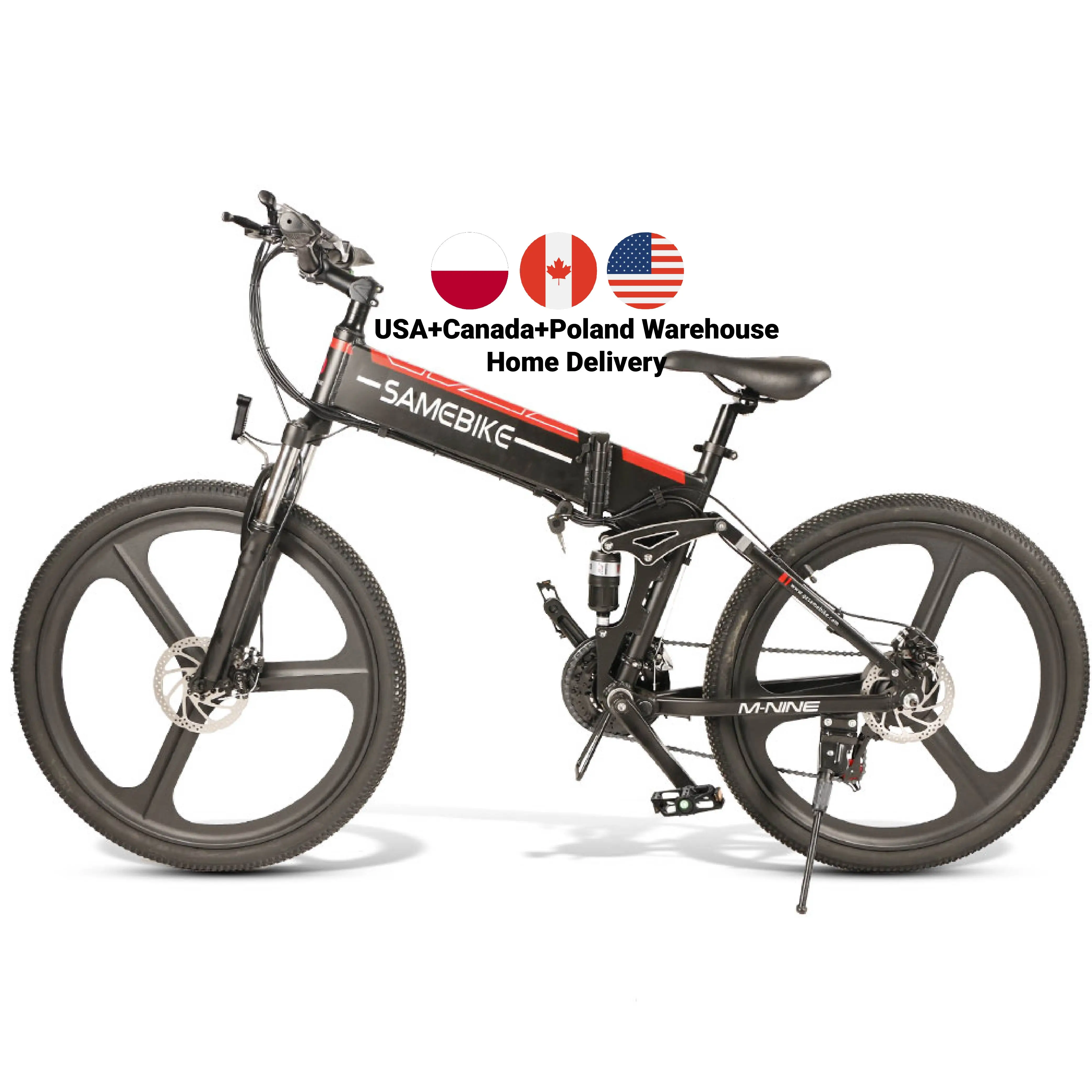 Best Electric Bike 48V 10AH 500W SHIMANO 21S Full Suspension City Ebike Electric Bicicleta Mountain Bike