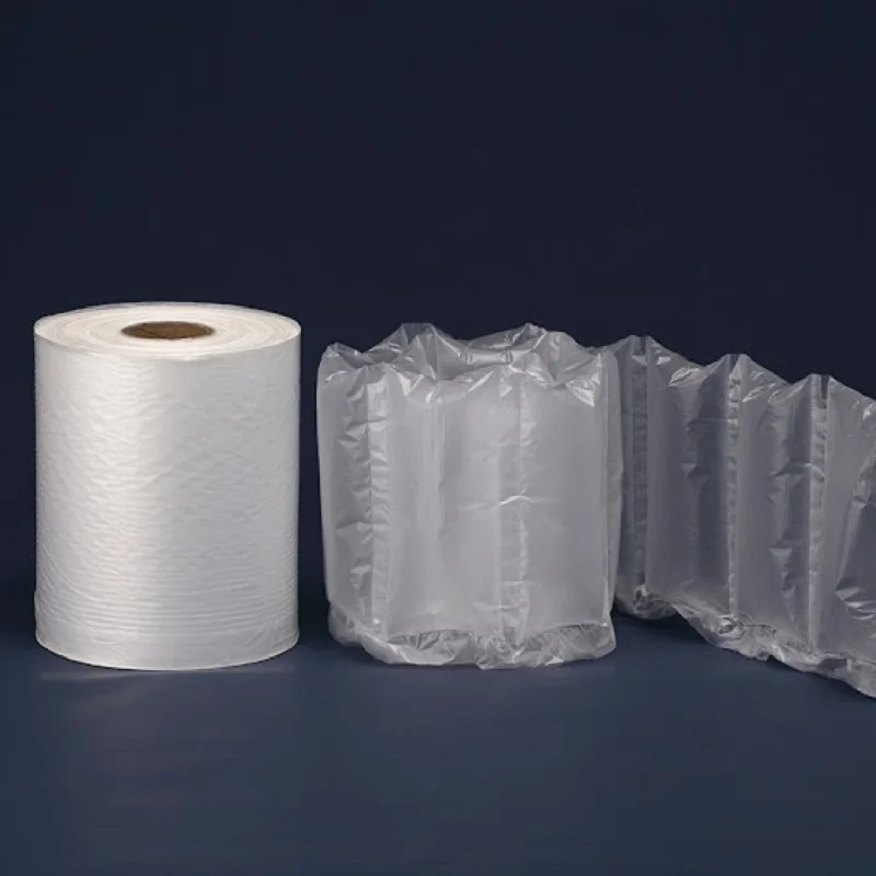 Factory Bubble Film Easy To Tear Shockproof Protective Packaging Roll Bubble Film Air Column Bag Express Shockproof