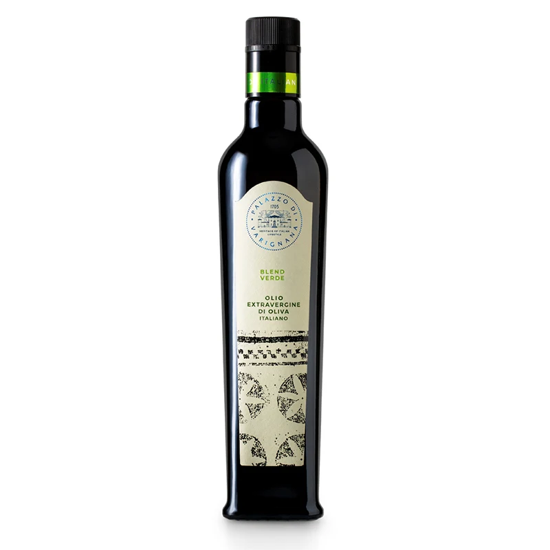 Top Quality Made in Italy cold pressed Extravirgin Olive Oil Blend Verde Glass Bottle 250ml Ready to Ship