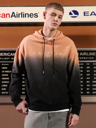 Custom Black Tie Dye Hoodie Mens Cotton Terry Acid Wash Hoodie Wholesale