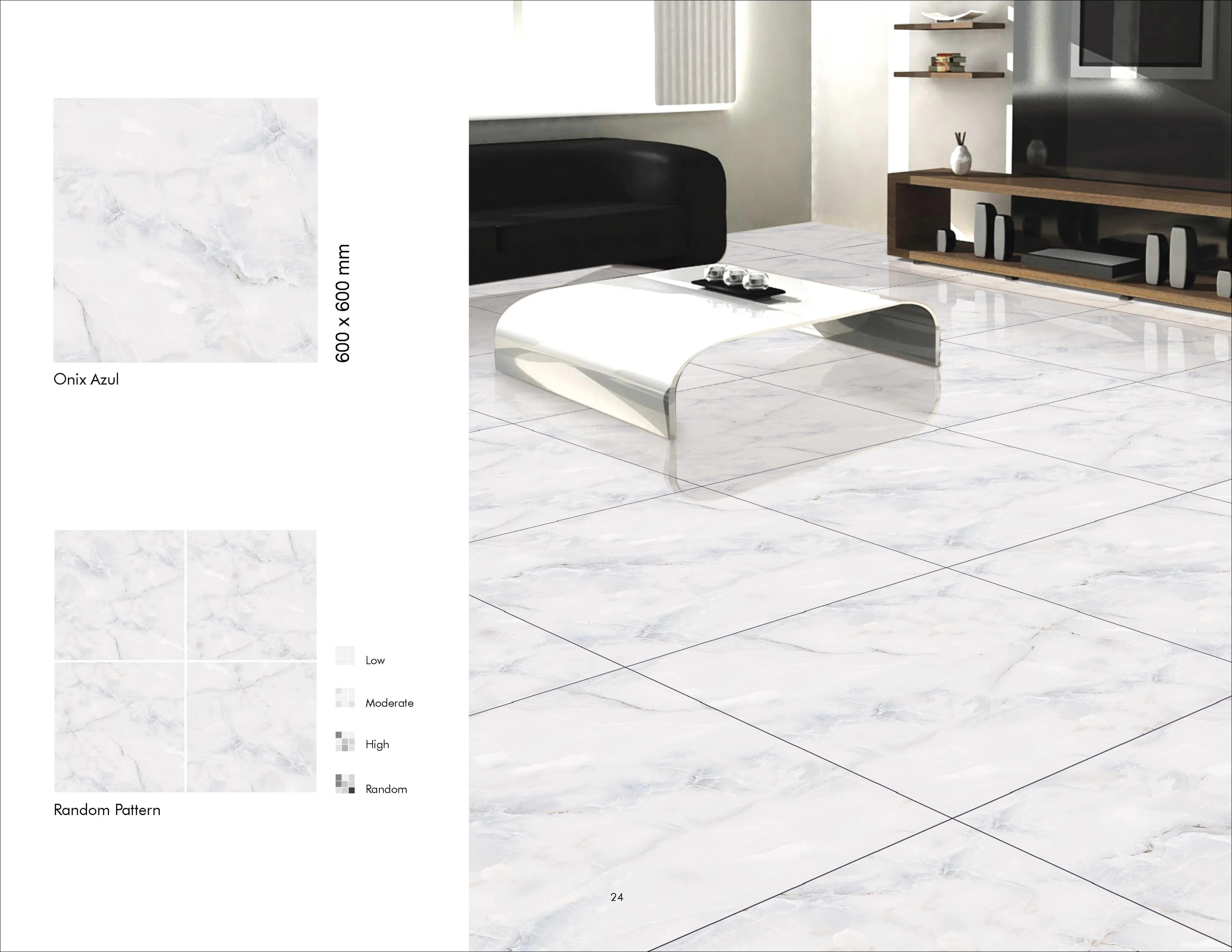 Глянцевая глазурованная полированная фарфоровая плитка Onix Azul 60x60 см 24x24 дюйма GVT PGVT керамическая напольная 2x2 по самой низкой цене