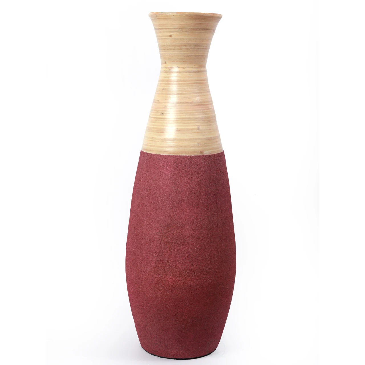 Best selling High quality eco friendly antique spun bamboo fiber vase from Vietnam