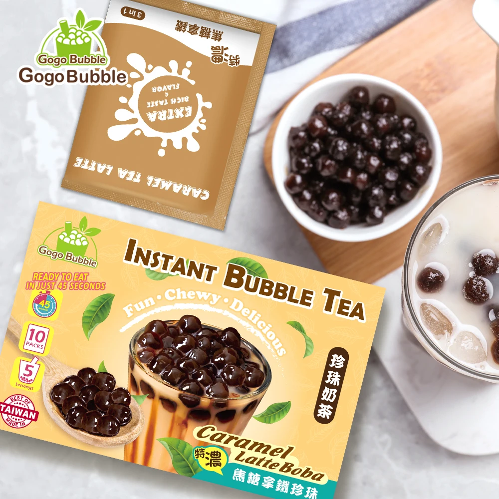 Taiwan Black tapioca pearl instant boba tea kits