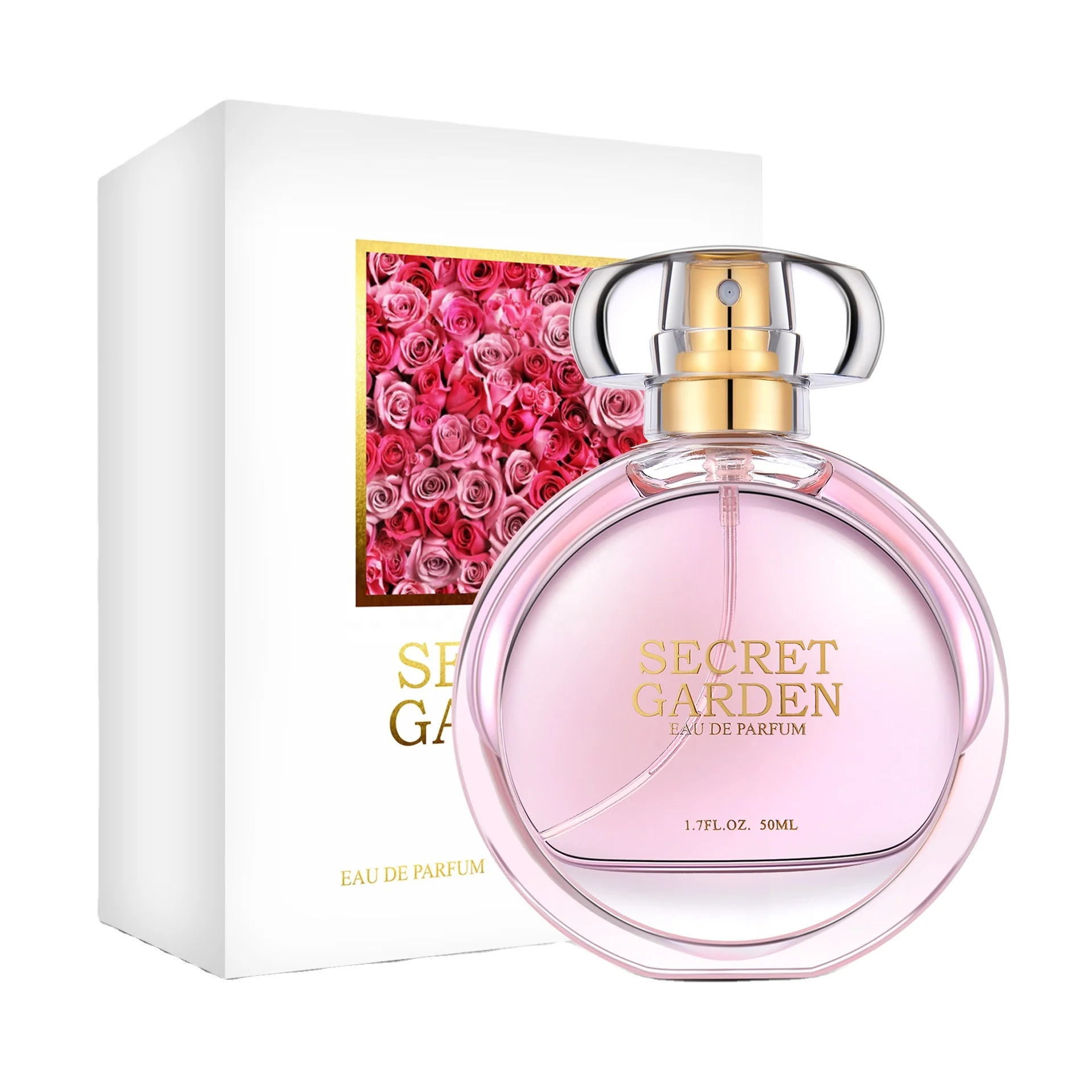 50ml Long-lasting Hot Sale Secret Garden Brand Perfume Fresh Rose&Jasmine Fruit Fragrance For Women