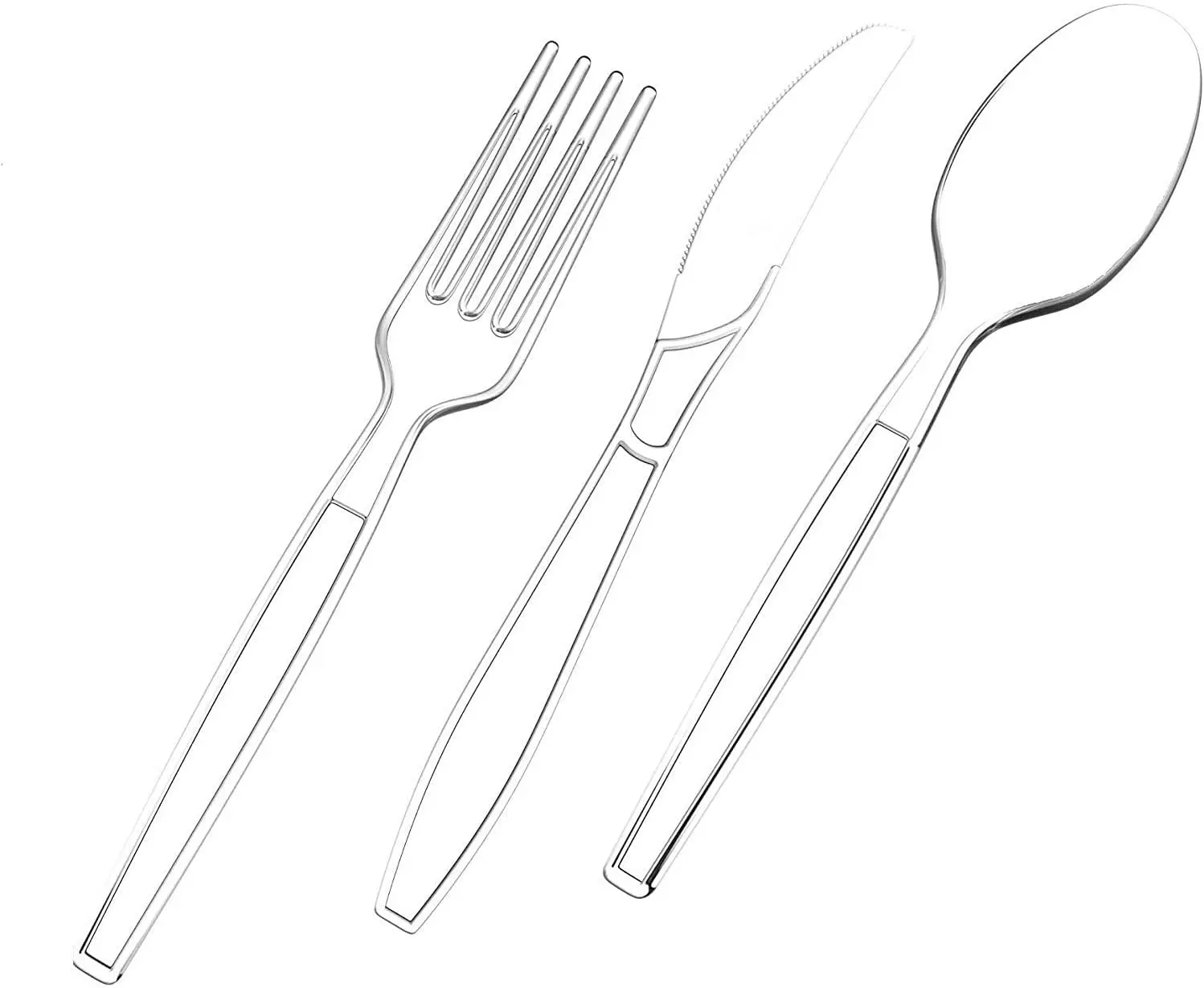 Hot sale factory disposable eco-friendly PS plastic colorful cutlery sets of spoon knife fork for food with factory cheap price