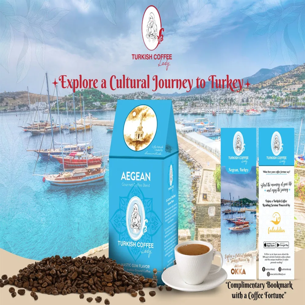 Turkish Coffee Lady Gourmet Coffee Blends Arabica 1 % Brix MEDIUM ROAST Box Packaging Neutral Premium Grade from TR 0.1 Kg