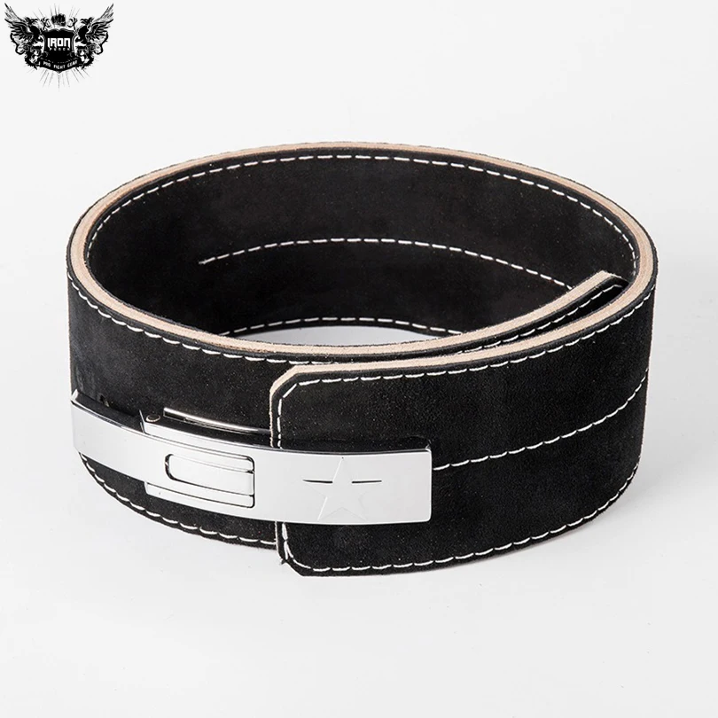 Cheap price weight lifting leather dip belt men leather weightlifting dipping belt with custom logo