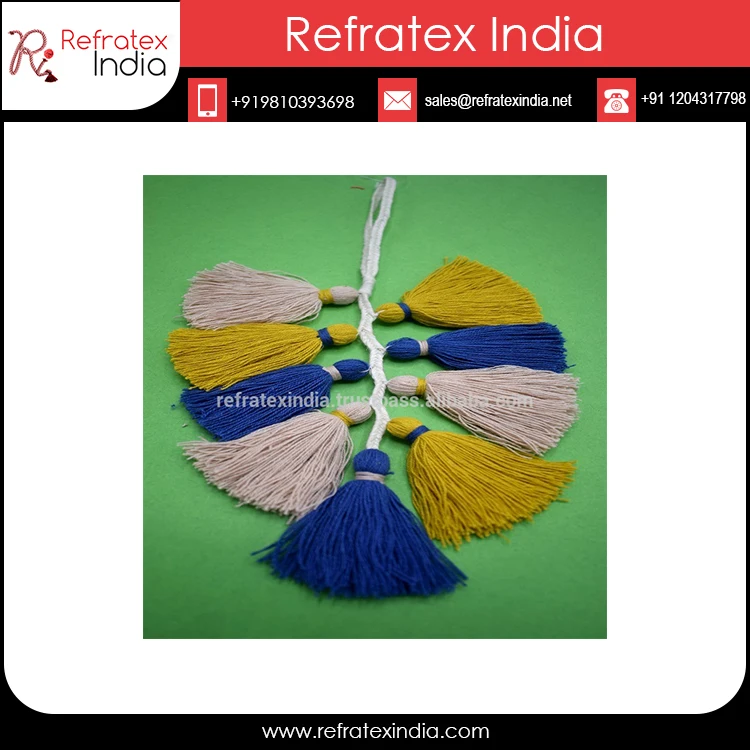 wholesale high quality colorful tassels for jewelry making Bulk Supplier And Manufacture By Refratex India Made in India for Bes