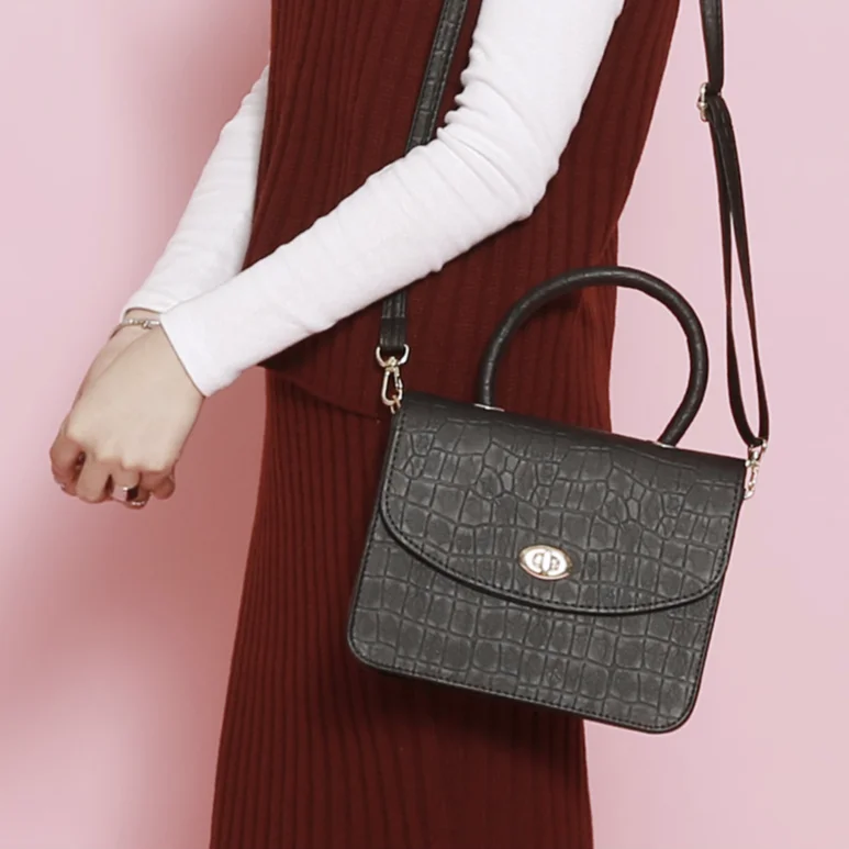 
Высококачественная Женская Повседневная сумка в форме аллигатора с плечевым ремнем 