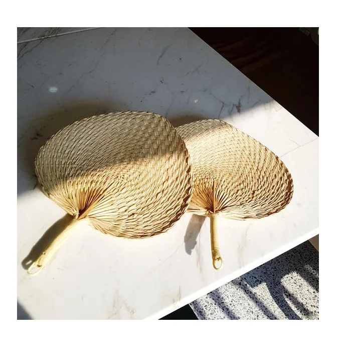 Hand Fan Bamboo Handmade Paint Palm Fan