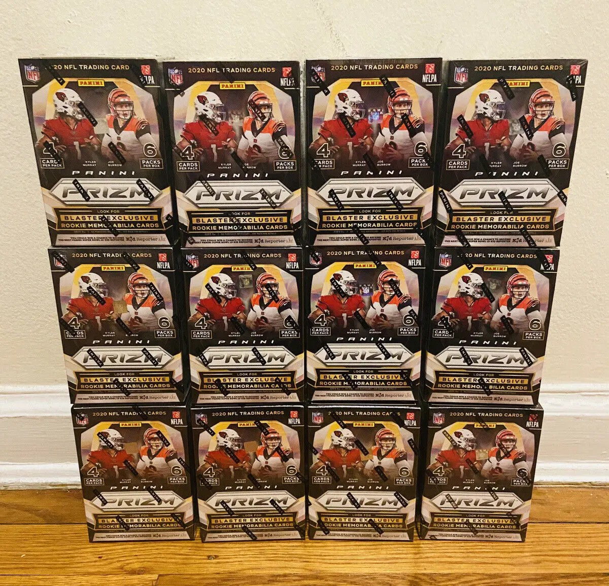 SUPER SALES FOR NEW 2020 Pan!ini Priz!m Nfl F!ootb!all Mega Box Pack 4 Cards