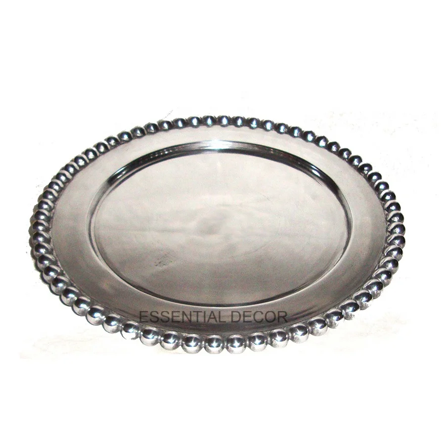 Aluminum Charger Plate Heavily Casted With ball