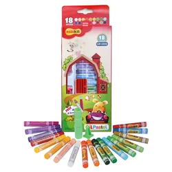 Cheap Oil Paints Kids Art Supplies & School Supplies 18 Colors Oil Pastel Crayons OP-C012