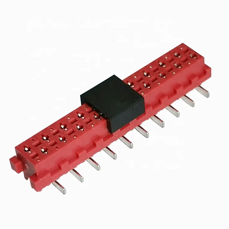 1.27*1.5mm Red IDC 20 pin Female SMT Micro Match Socket Connector