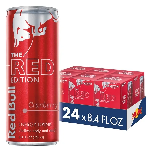 Банка энергетического напитка RED BULL (персик-Нектарин) 250 мл