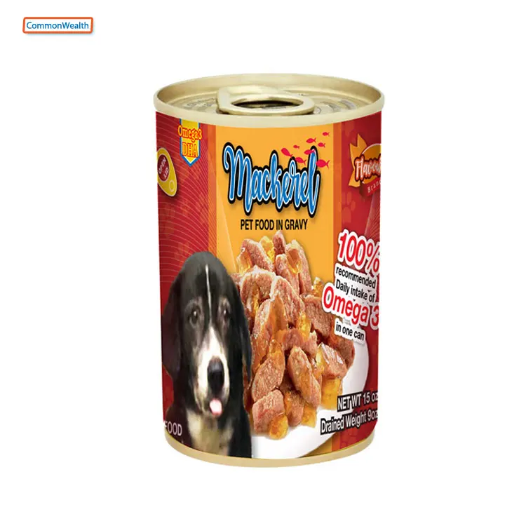 
 Продукт лучшего качества, упаковка из 15 унций свежей скумбрии, консервированной рыбы/олова для собак на продажу  