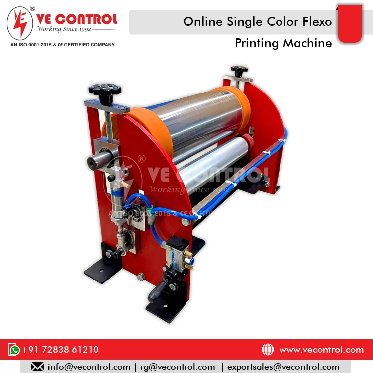 Printing Shops Usage One Color Online & Inline Flexo Printing Machines for Plastic, Paper, Non woven Bag Printing