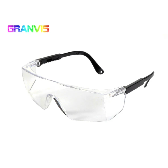 Customized Single PC lens safety glasses for industrial adjustable temple length