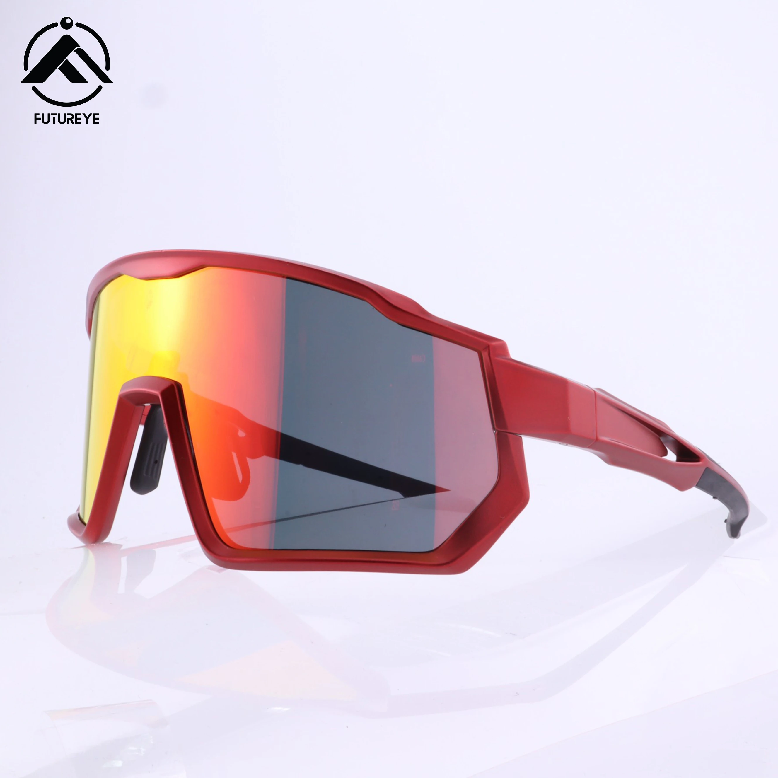 trendy newest high standard designer outdoor cycling sport sun glasses with interchangeable lenses men women