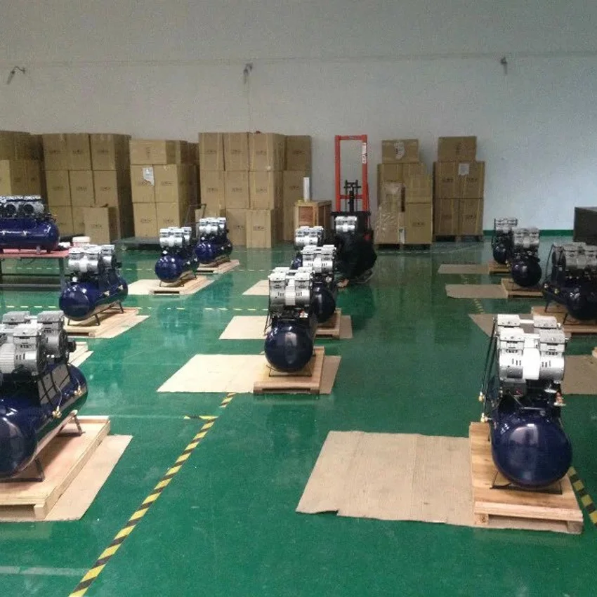 One to Six Oil Free Silence Air Compressor For 5-6 Dental Chairs 90L CE/ISO