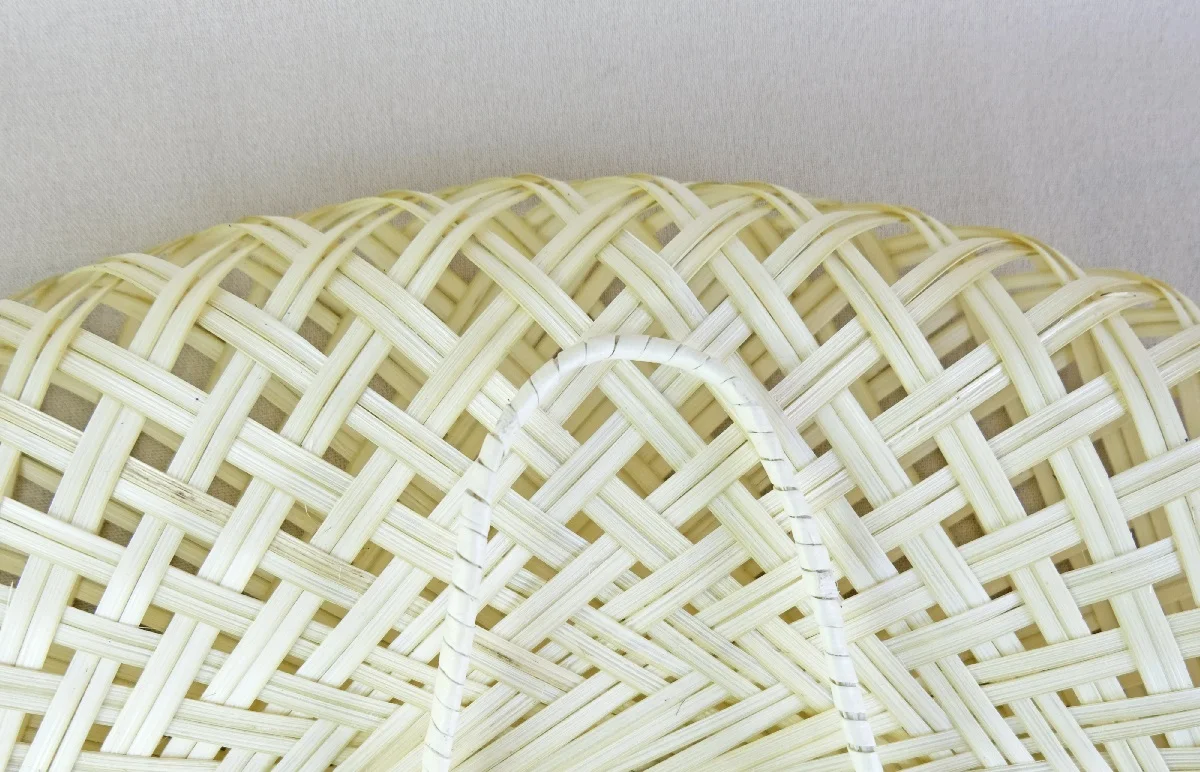 Minimalist Luxury Woven Bamboo Makeup Mirror Elegant Home Decor for Hotels Weddings or Bedrooms