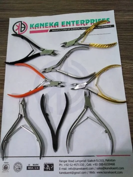 Professional Stainless Steel Toe Finger Cuticle Nipper Nail Plier Pedicure Manicure with Customized private label