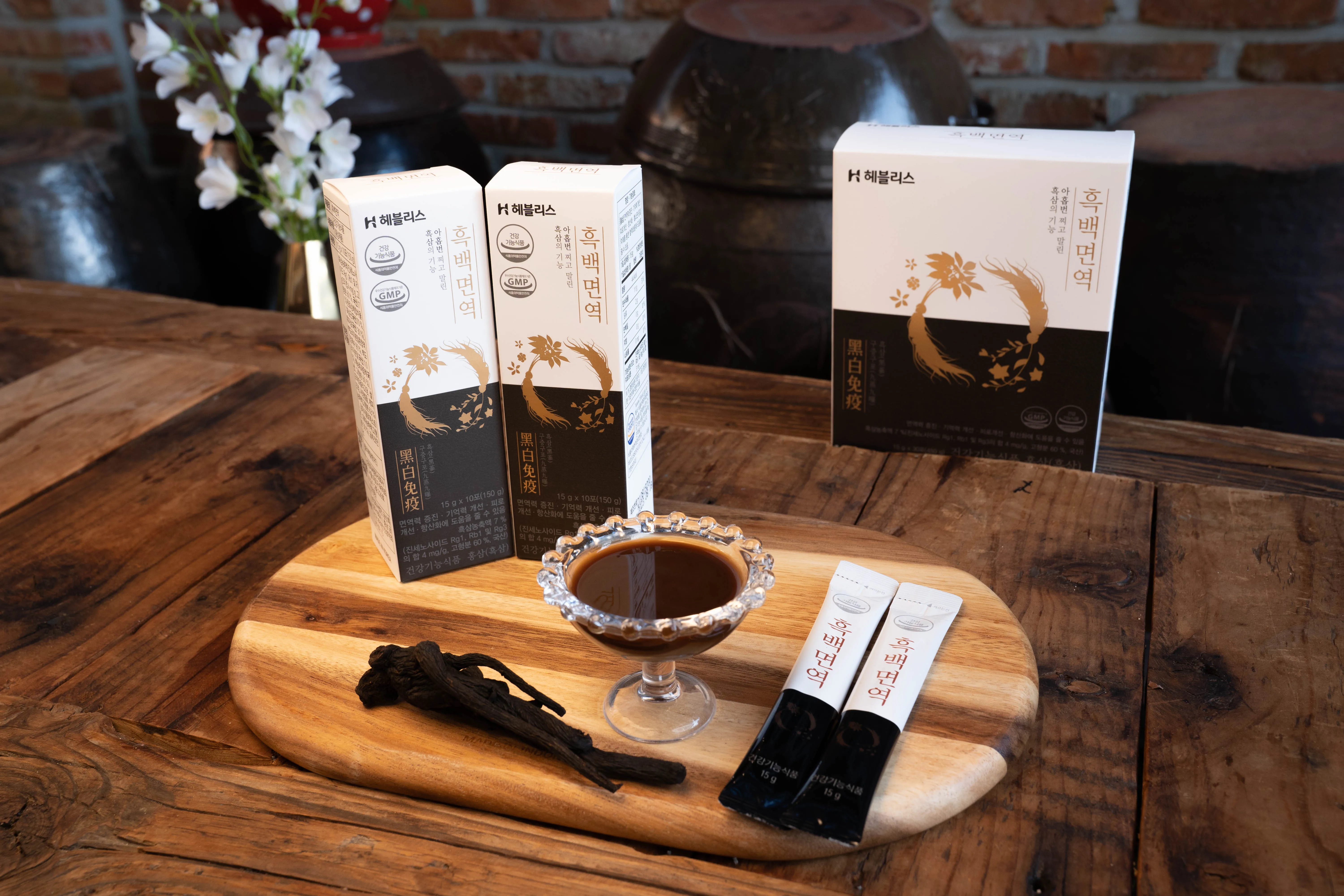 Healthy plant extract panax ginseng root korea added specially raised white balloon flower extract pouch immunity nutritient