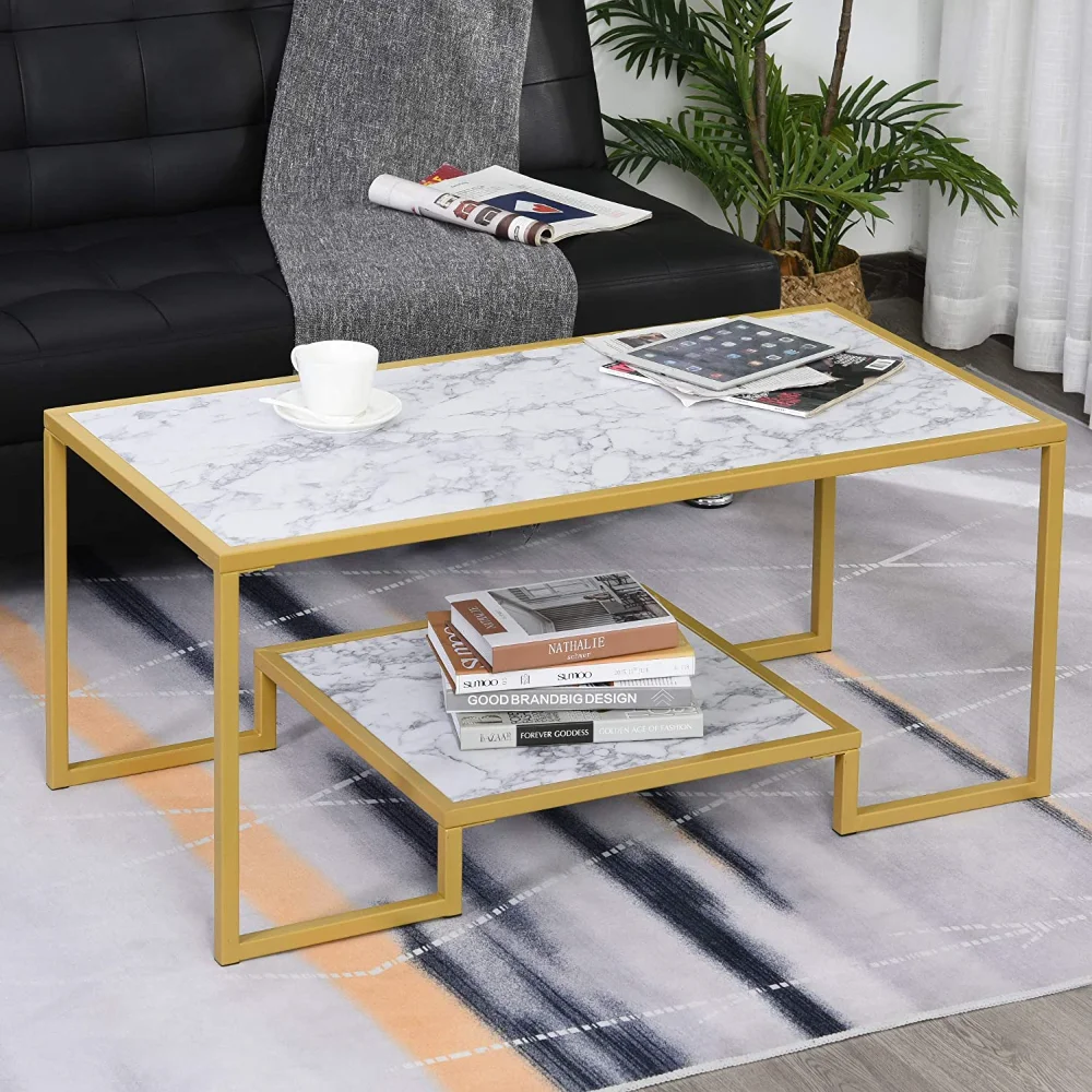 Новейшие золотые центральный столик с мраморной столешницей прямоугольник новый V дизайн в железная труба порошковой краской по оптовой цене из Индии