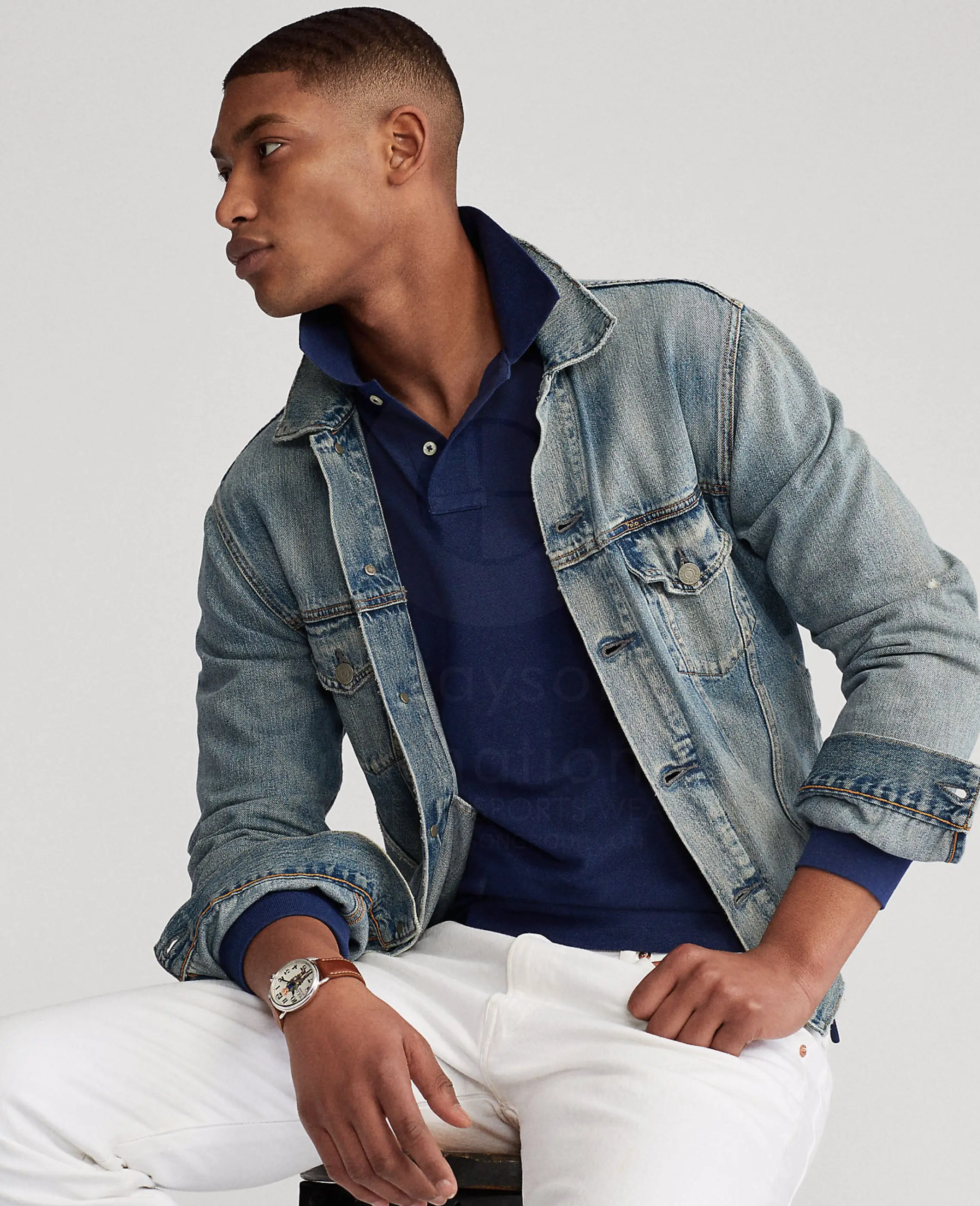 Новинка 2021 стильные мужские рубашки-поло из 100% хлопка с длинным рукавом индивидуальным логотипом оптовая продажа высокое качество от Grayson International