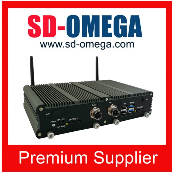 SD3610-M12X Mini PC Car Intel Gen5 Core i7-5650U Processor with HD 6000 GPU/2 x M12 LAN with X-codes Onboard Computer