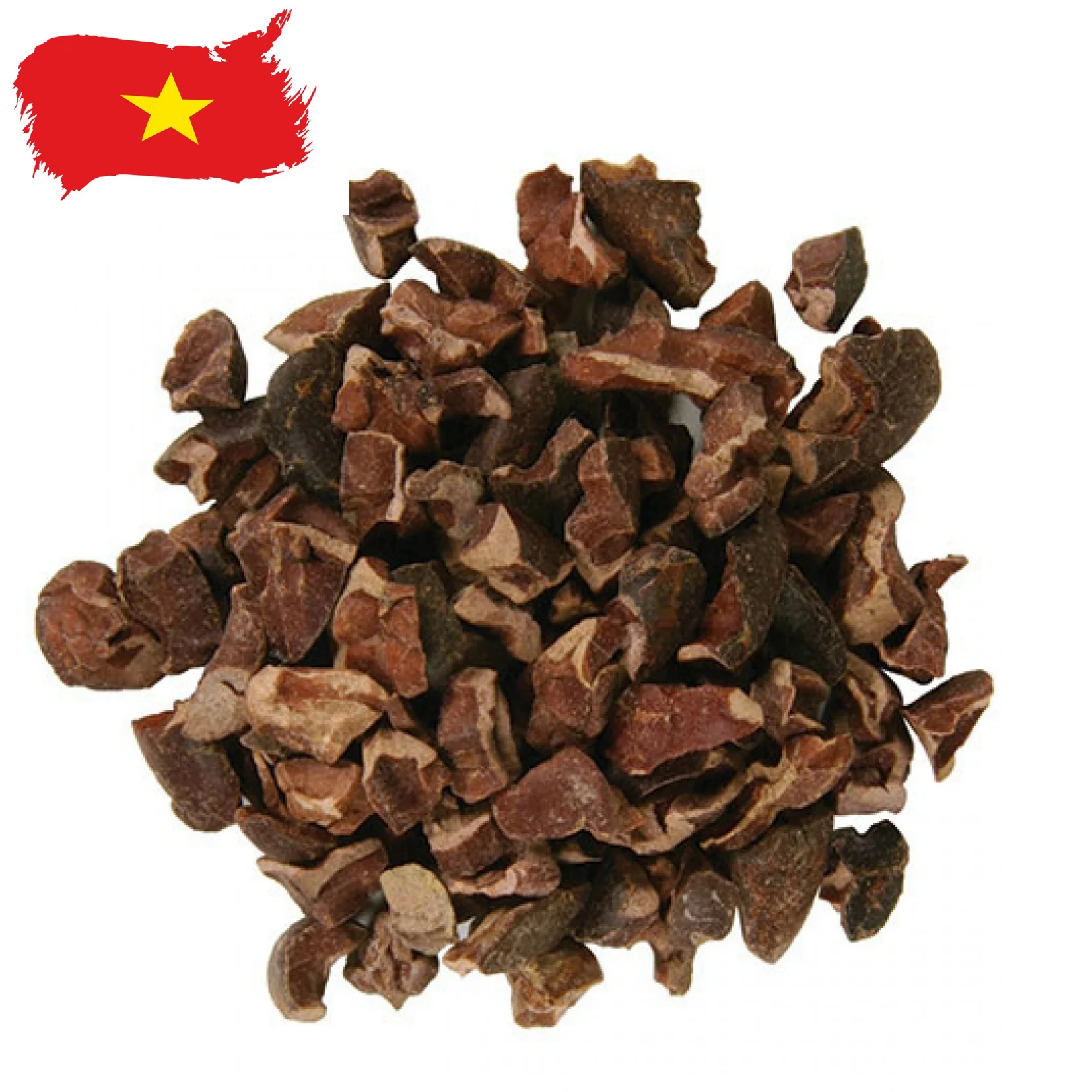  100% натуральные вьетнамские жареные какао Nibs-какао