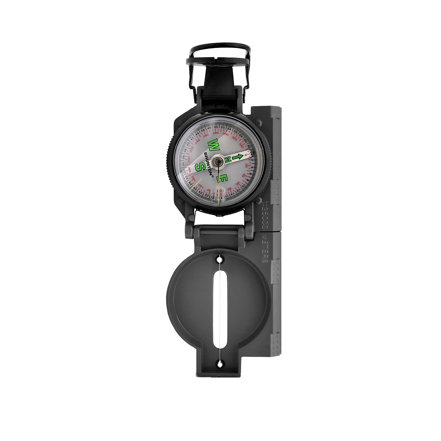Traditional Lensatic Compass 9077 Style Sighting Compass the Liquid Dampened Heavy Duty Metal Body with a long edge