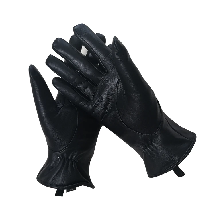 Лидер продаж перчатки из овечьей кожи с подкладкой и бантом на манжетах ветрозащитные зимние для улицы