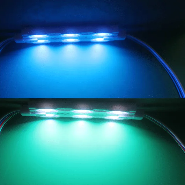 rgbw led module  manufacturer advertising lighting china 24v 6 light  1.92w smd LED Module with lens