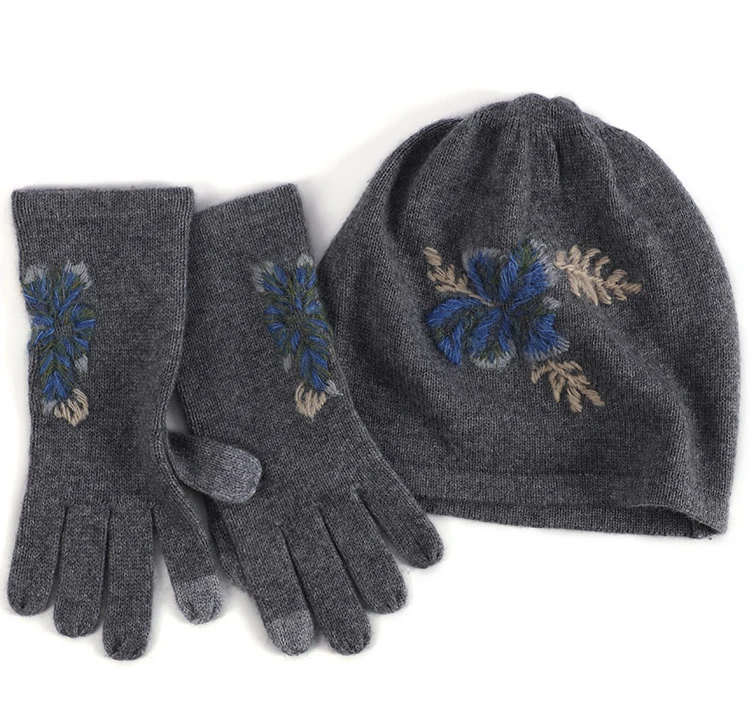 Повседневные Жаккардовые Зимние дешевые зимние вязаные кашемировые перчатки для сенсорных экранов