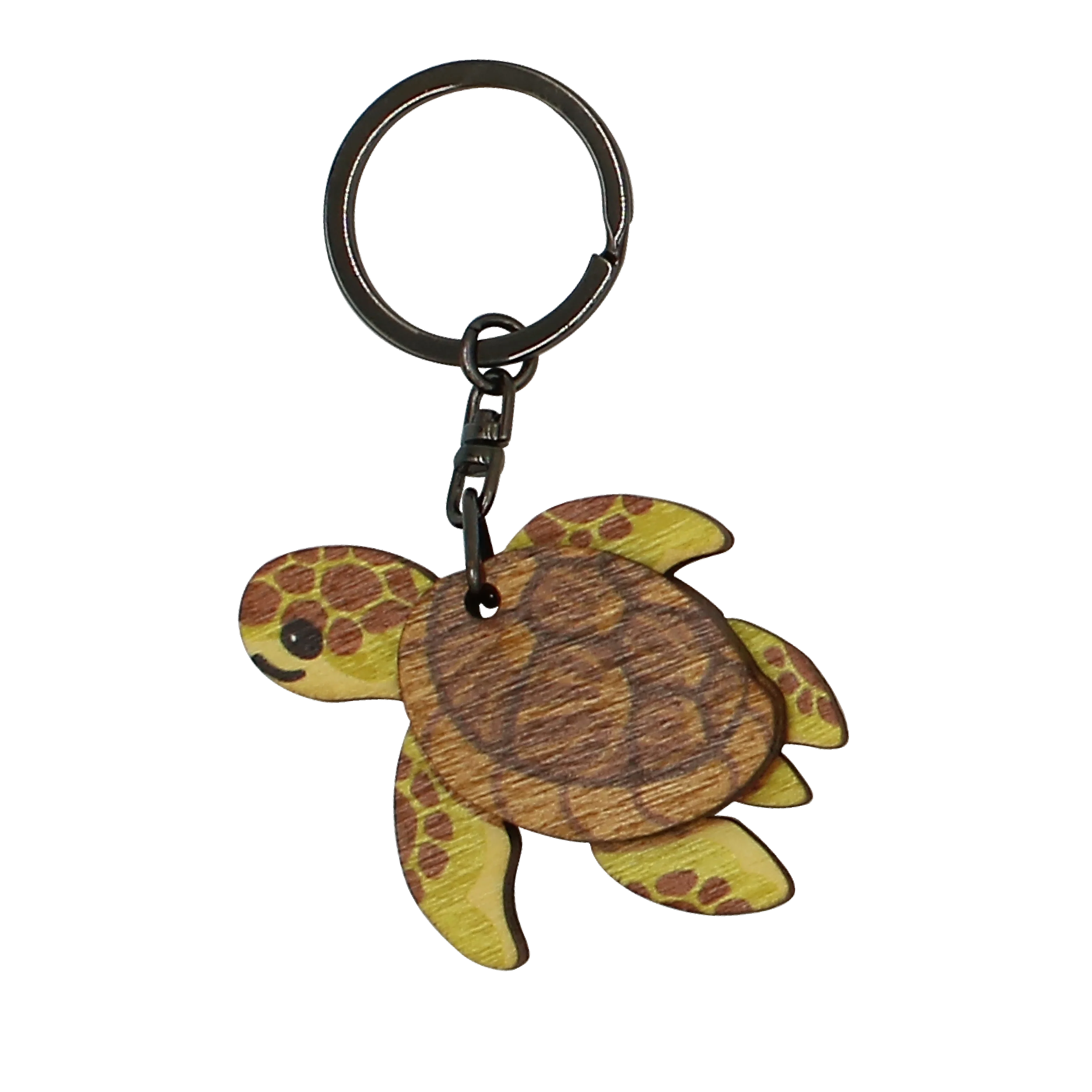Best Quality Souvenir Gift Sea Turtle Animal Wooden Wood Keychain for Souvenirs Gift