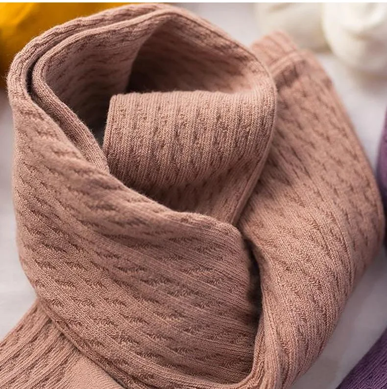 Bonypony Pretty 3-8Years Spring Autumn Cute Girls Cable Knit Tights Combed Cotton Rib Pantyhose for Kids