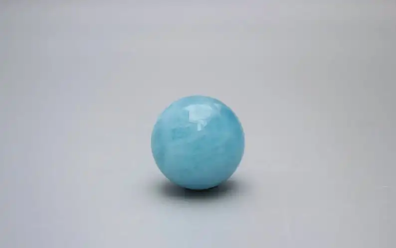 AMAZING Crystal Collection Meditation Tool Gemstone Ball Healing Aquamarine Crystal Safe Travel Sphere Gem Calming Blue Love Big