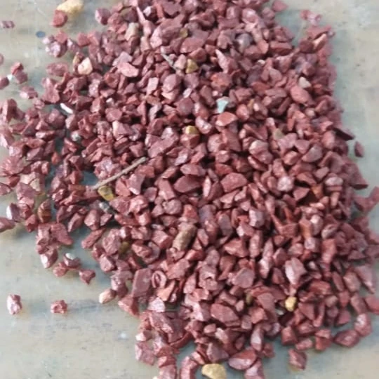 chicken blood red crushed chips with epoxy resin