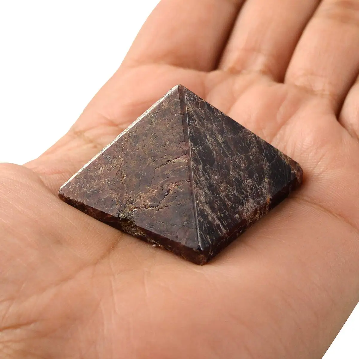  Пирамида из натуральных кристаллов пирамида 40-45 мм восстанавливающая каменная рейки для коррекции и увеличения энергии