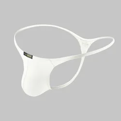 Men G-string Thong Ice Silk Underwear Male Sexy Elephant Nose Big Pouch Briefs Gay Panties Man Solid Tanga Underpants