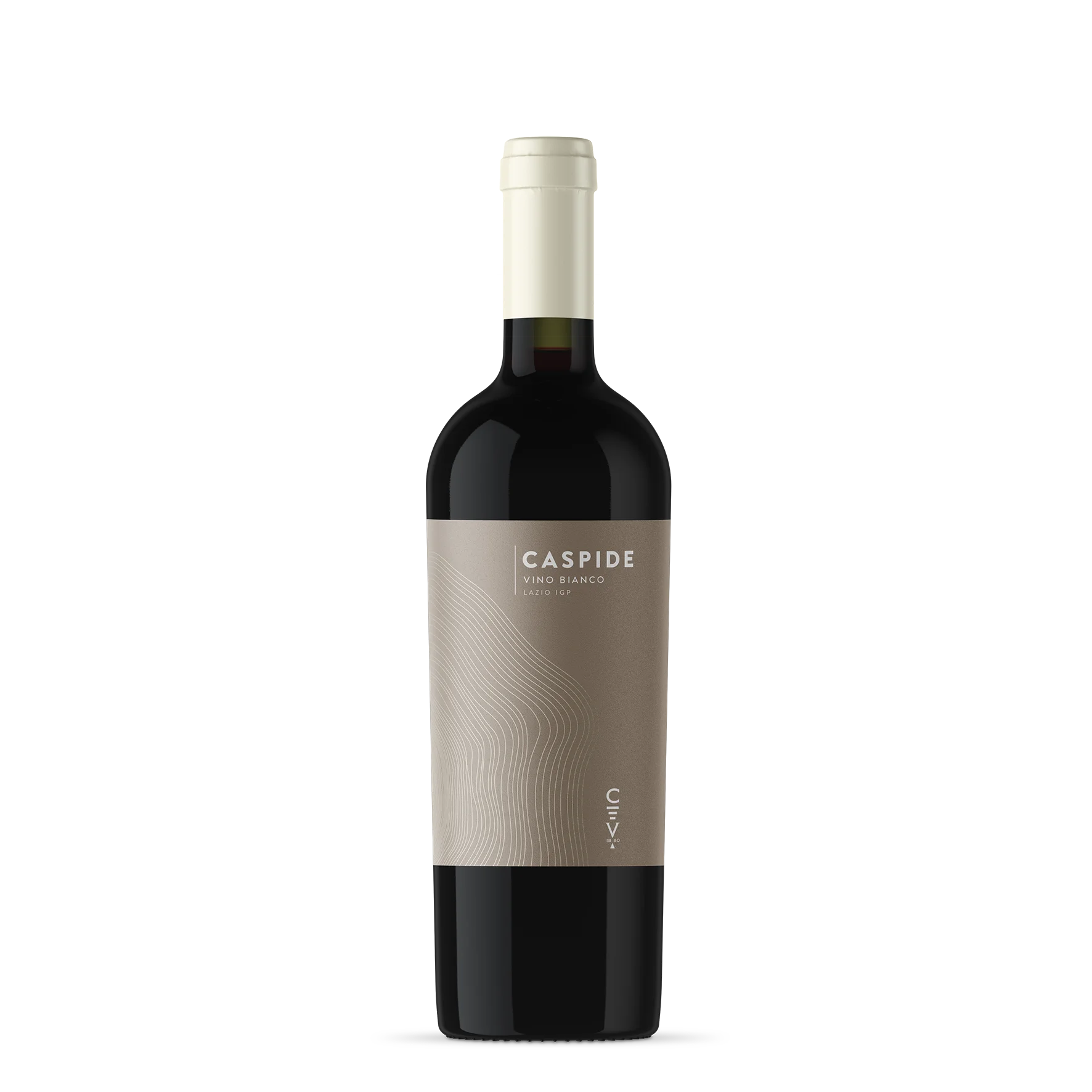 Белое вино CASPIDE сделанное в Италии I.G.P. Итальянская стеклянная бутылка Lazio 0750 мл