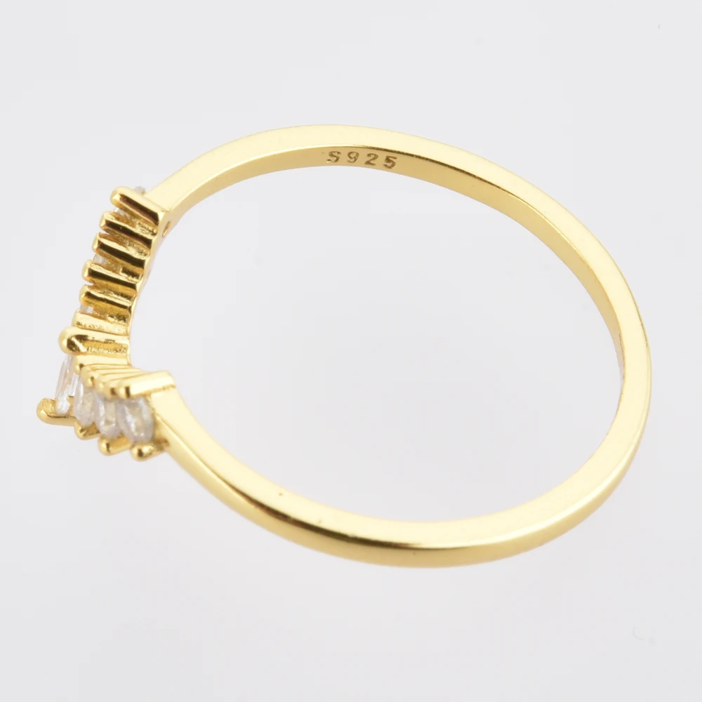 Модные обручальные кольца в форме короны принцессы FUAMAY простые винтажные с фианитом ювелирные изделия