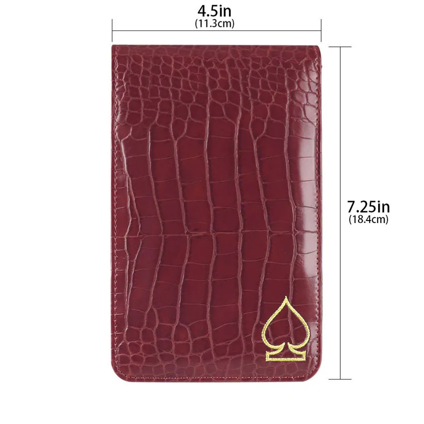 custom logo leather golf scorecard yardage book cover