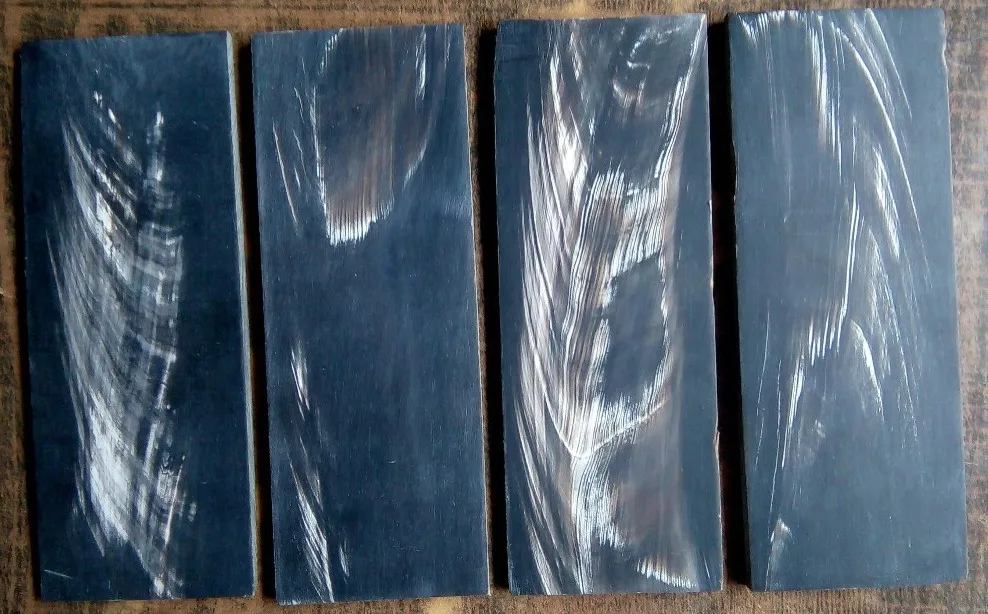  Пластины из натурального рога буйвола с белыми полосками Индии