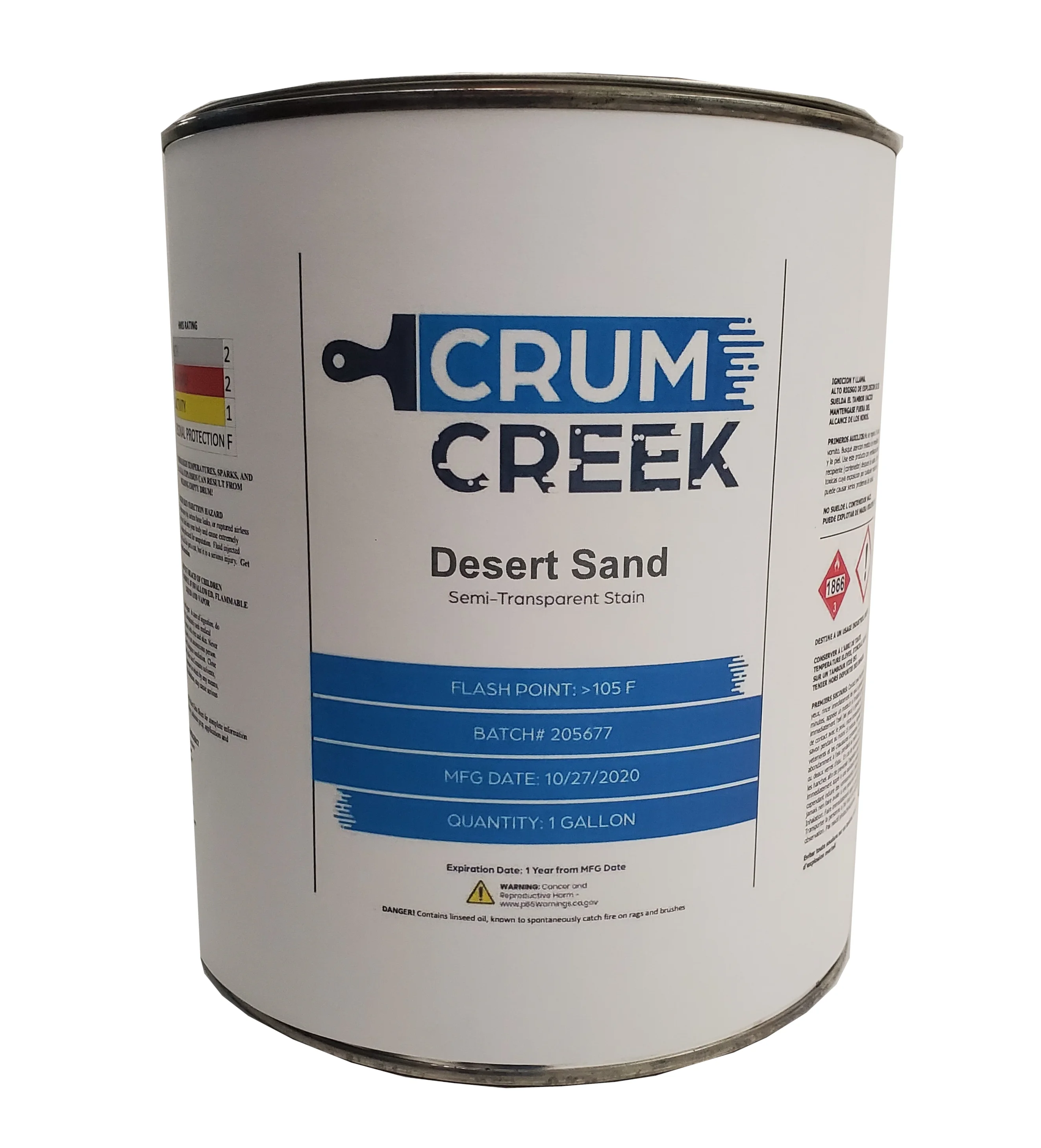 Crum Creek Desert Sand Color Oil Based Stain for Coloring and Waterproofing Wood