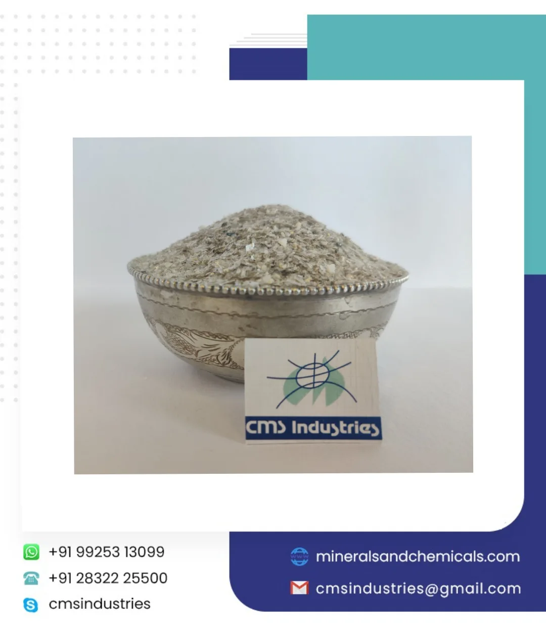 Hot Selling Non-Toxic Higher Whiteness Mica Chips Powder for Paints