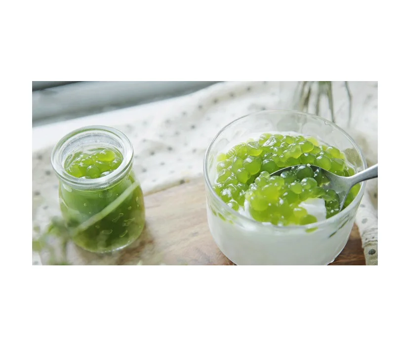 New Grade Tapioca Pearl (Pandan Leaf) For Cooking Cake Ingredients Green Boba Powder 400g From Thailand with Top Quality
